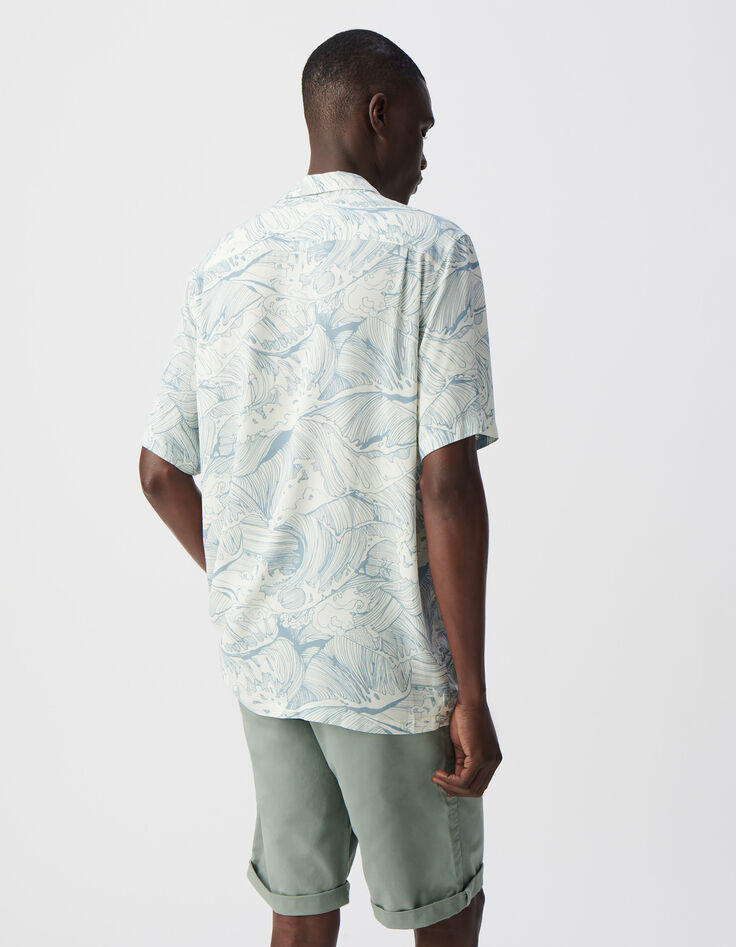 Chemise REGULAR orage imprimé vagues Homme-3