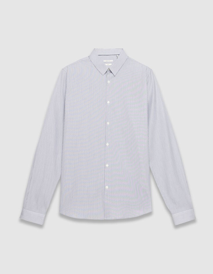 Chemise regular marine motif fines rayures Homme-5 Chemise regular marine motif fines rayures Homme-5