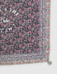 Quadratischer, marineblauer M&auml;dchenschal mit Blumenprint-5
