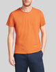 Oranje T-shirt L'Essentiel biokatoen ronde hals Heren-5