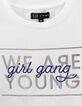 Camiseta blanco roto cropped mensaje ni&ntilde;a-3
