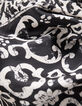 Robe noire imprimé patchwork foulard Femme-9