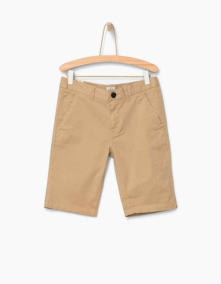 Bermuda chino camel fonc&eacute; gar&ccedil;on -2