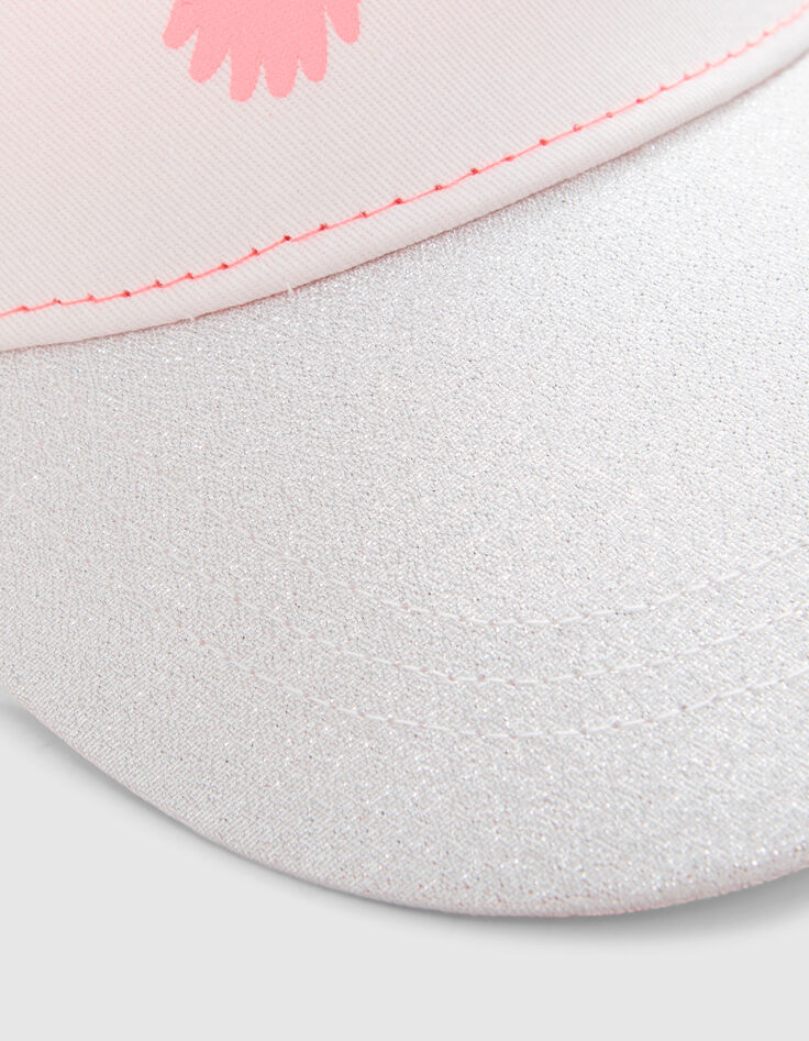 Gorra silver, rosa, malla rosa fluo niña-5