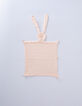 Doudou lapin rose coton biologique GABRIELLE PARIS-2