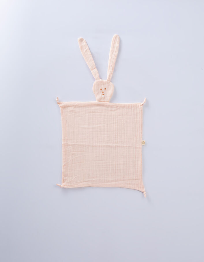 Rosa Hasenkuscheltier aus Biobaumwolle GABRIELLE PARIS -2