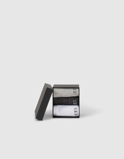 Calcetines negros, blancos con rayas mujer - IKKS