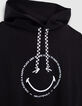 Girls’ black hoodie with white embroidered SMILEYWORLD image-2