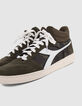 Leren sneakers unisex kaki en camouflage IKKS X DIADORA-4