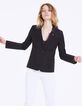 Women’s cotton gabardine suit jacket, coated collar -2