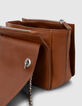 Sac The Pilot camel cuir Femme-5
