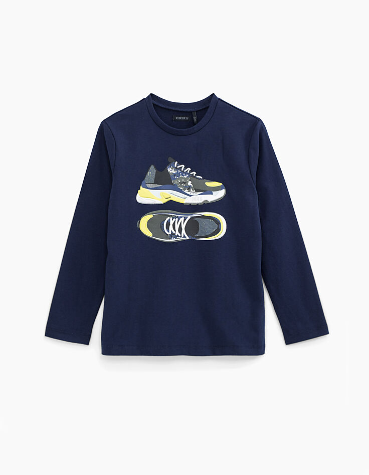 Boys’ indigo trainers graphic T-shirt-1