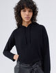 Pure Edition sweat à capuche laine et cachemire noir femme-2