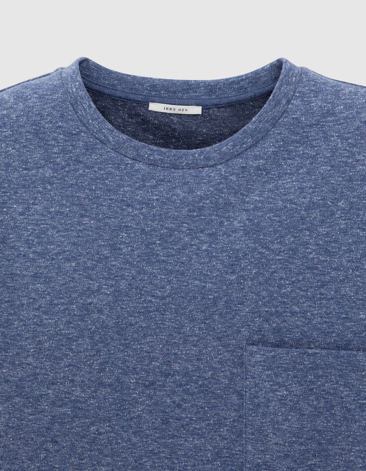 Heren-T-shirt kobalt imitatie-uni-7
