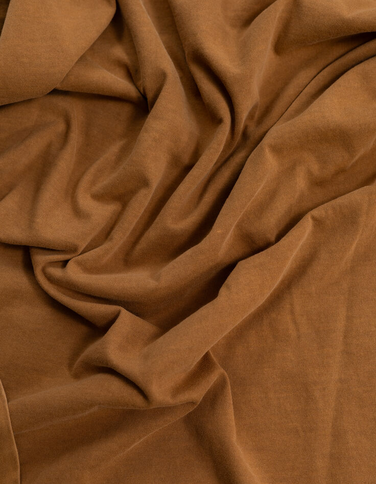 Camiseta azafr&aacute;n algod&oacute;n calavera m&aacute;scara hombre-6