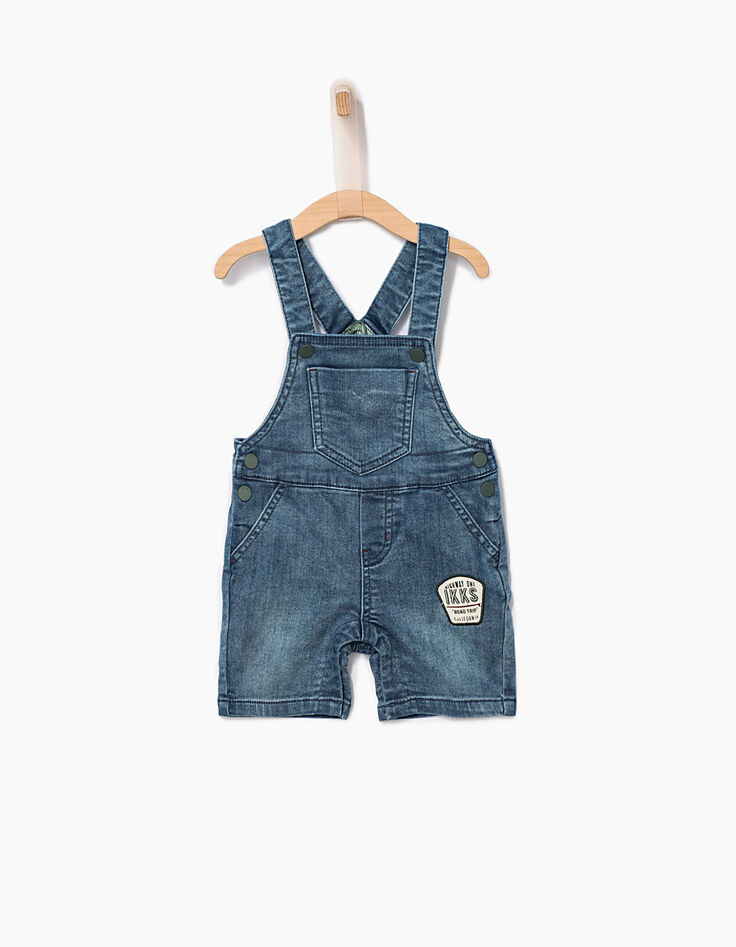 Conjunto camiseta y peto vaquero bebé niño -2
