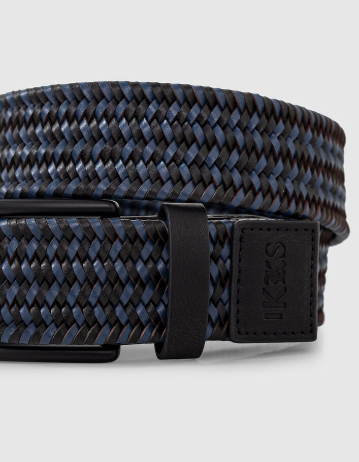 Cinturón negro trenzado azul niño - IKKS