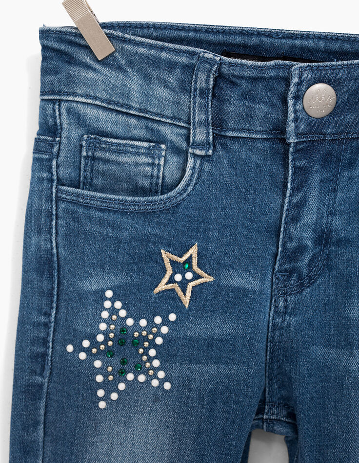 Girls' embroidery skinny jeans-7