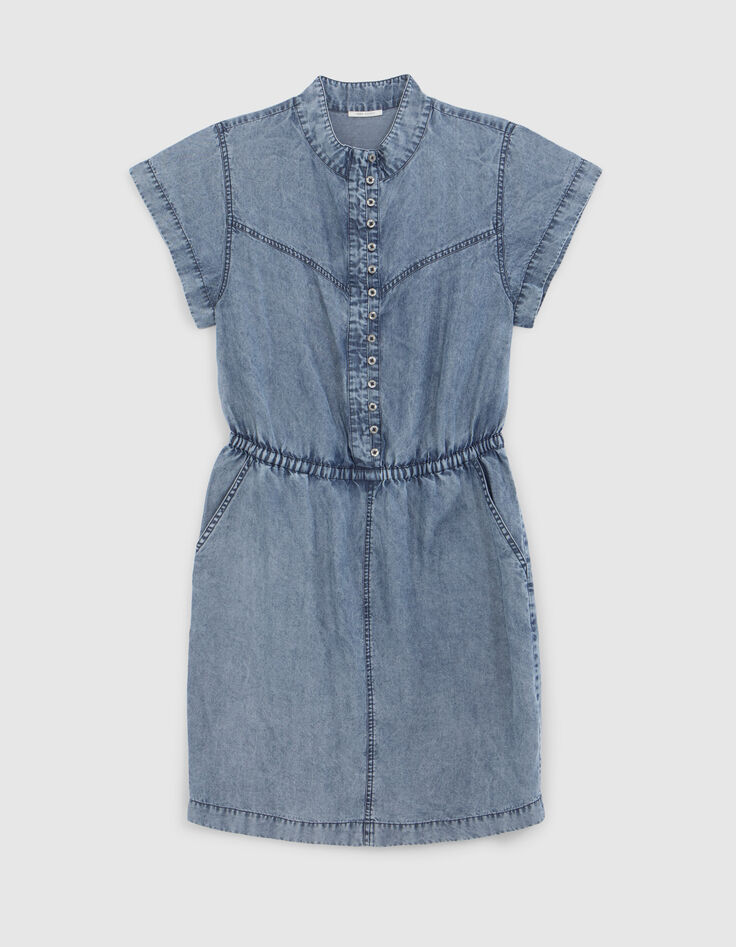 Women's LYOCELL&reg; button-down denim dress-6