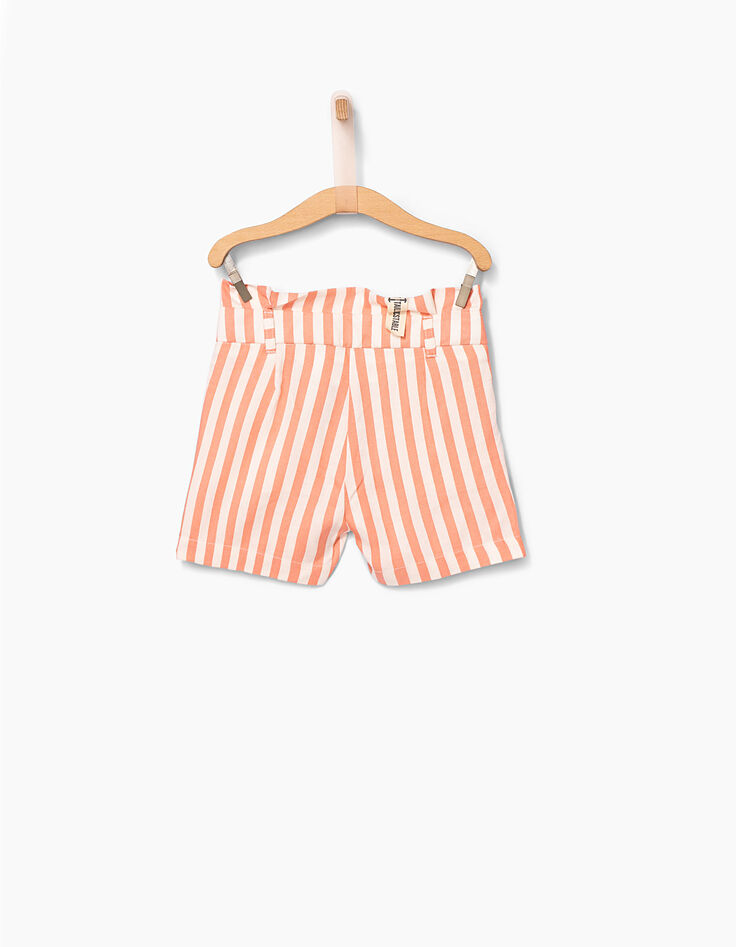 Short pêche à rayures fille-4 Short pêche à rayures fille-4