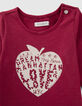 Rotes Babymädchen-Matrosen-T-Shirt, Biobaumwolle, Motiv-2