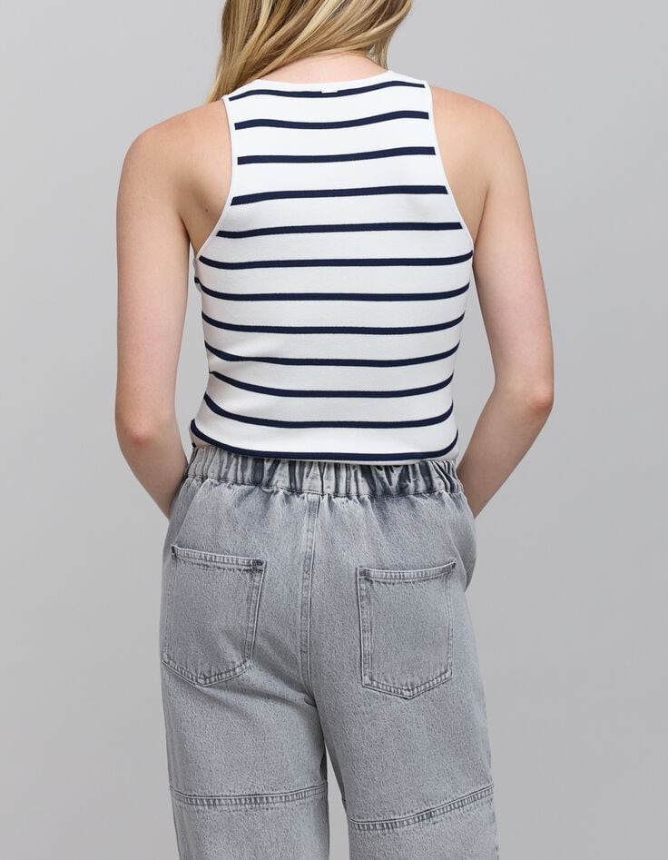 T-shirt Marini&egrave;re sans manches femme-3