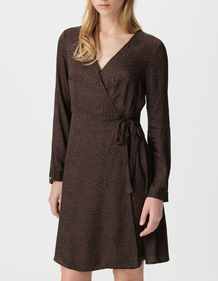 Vestido cruzado marr&oacute;n leopardo mujer-3