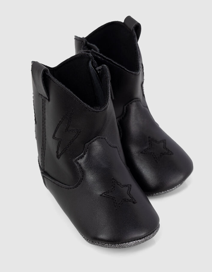 Baby girls’ black Western-style boots - IKKS