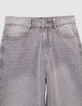 Boys’ faded grey super baggy jeans-3