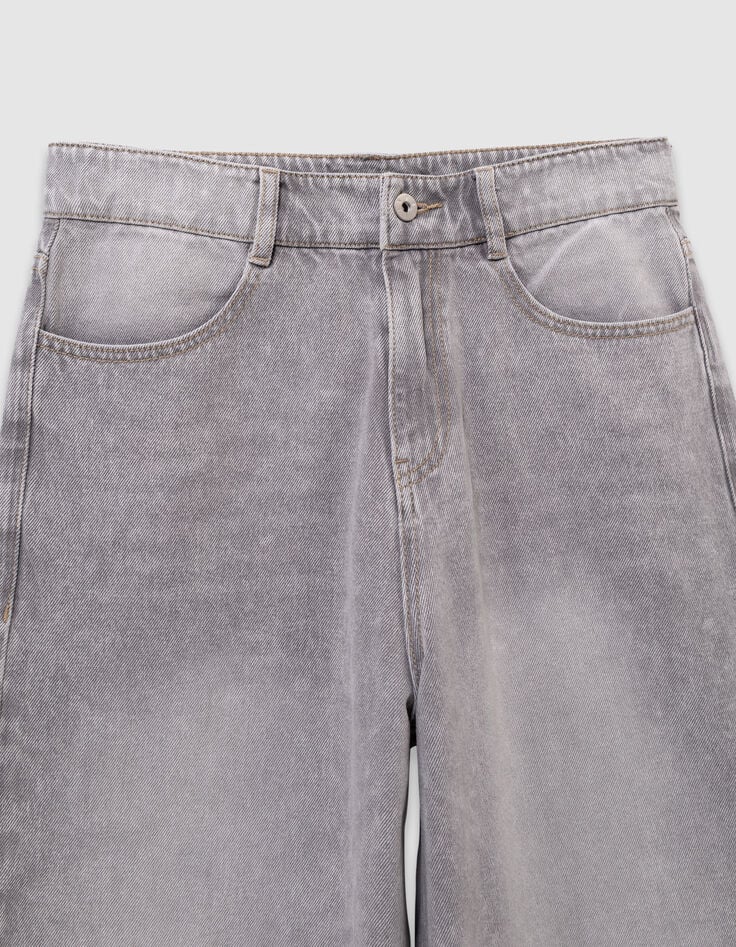 Boys’ faded grey super baggy jeans-3