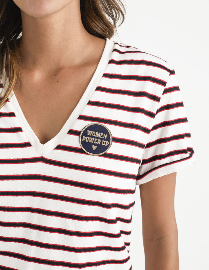 I.Code off-white striped sailor T-shirt-4 I.Code off-white striped sailor T-shirt-4