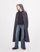 Girls’ grey midi-length hooded cardigan-3