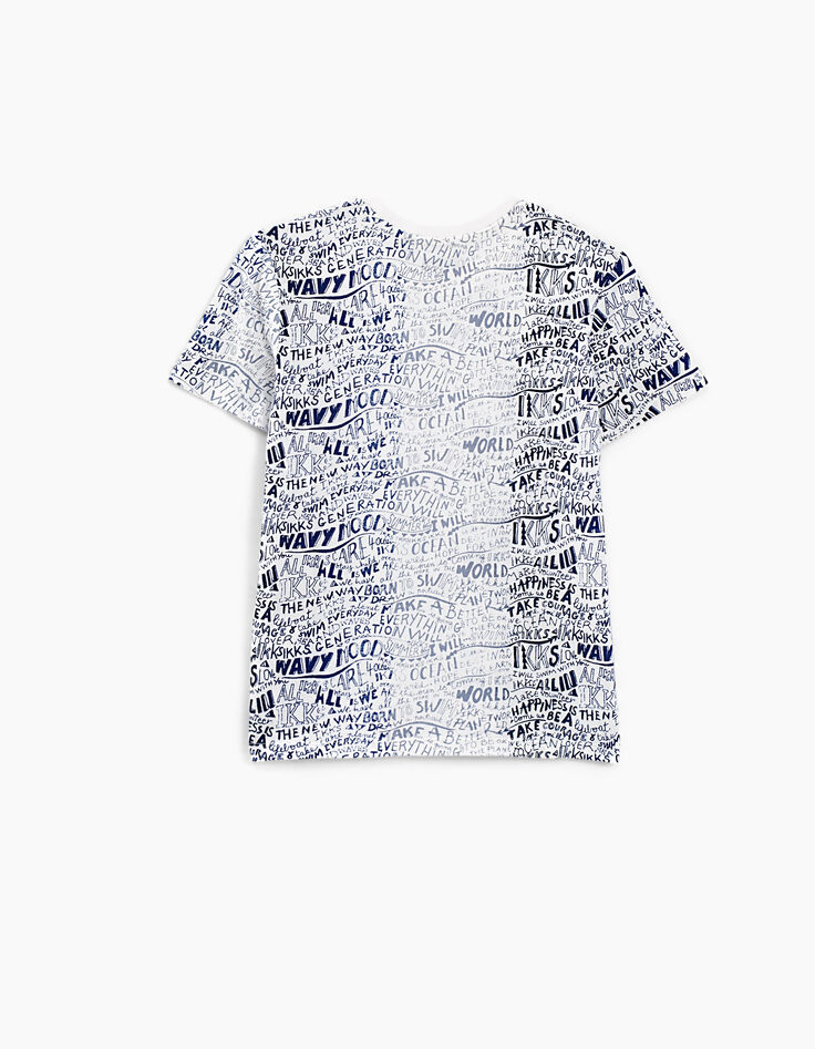 Boys' off-white all-over letters T-shirt-4 Boys' off-white all-over letters T-shirt-4
