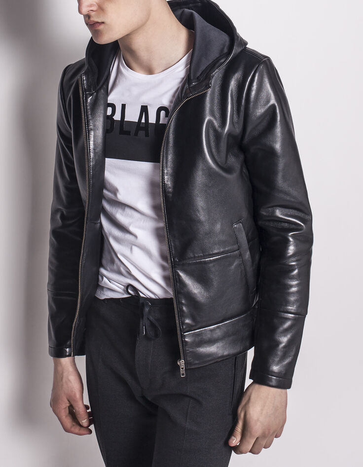 Blouson en cuir homme-4