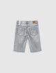 Medium Grey Jungenjeansbermudas mit Used-Optik -2