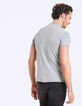 Gechineerde grijze interlock-polo voor heren-4