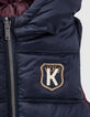 Boys’ navy and burgundy reversible padded jacket-3