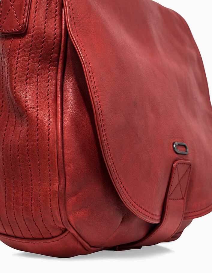 Women’s The Waiter red leather saddle bag - IKKS
