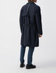 Men&rsquo;s navy nylon WATERPROOF trench coat-3