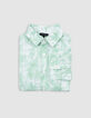 Groen overhemd aquarel-palmboom jongens-8