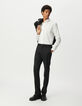 Chemise SLIM blanche avec ligne noire Homme-1