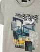 Graues Jungen-T-Shirt mit Basketball -3