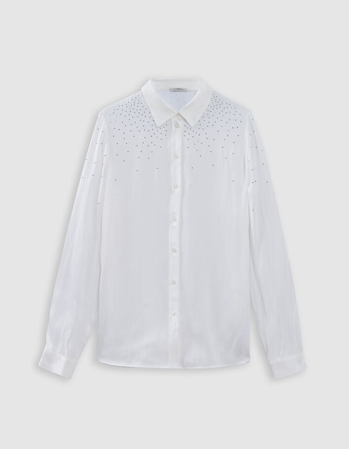 Chemise Blanche Ikks Chemisier Chemise Blanche Polyester Recyclé