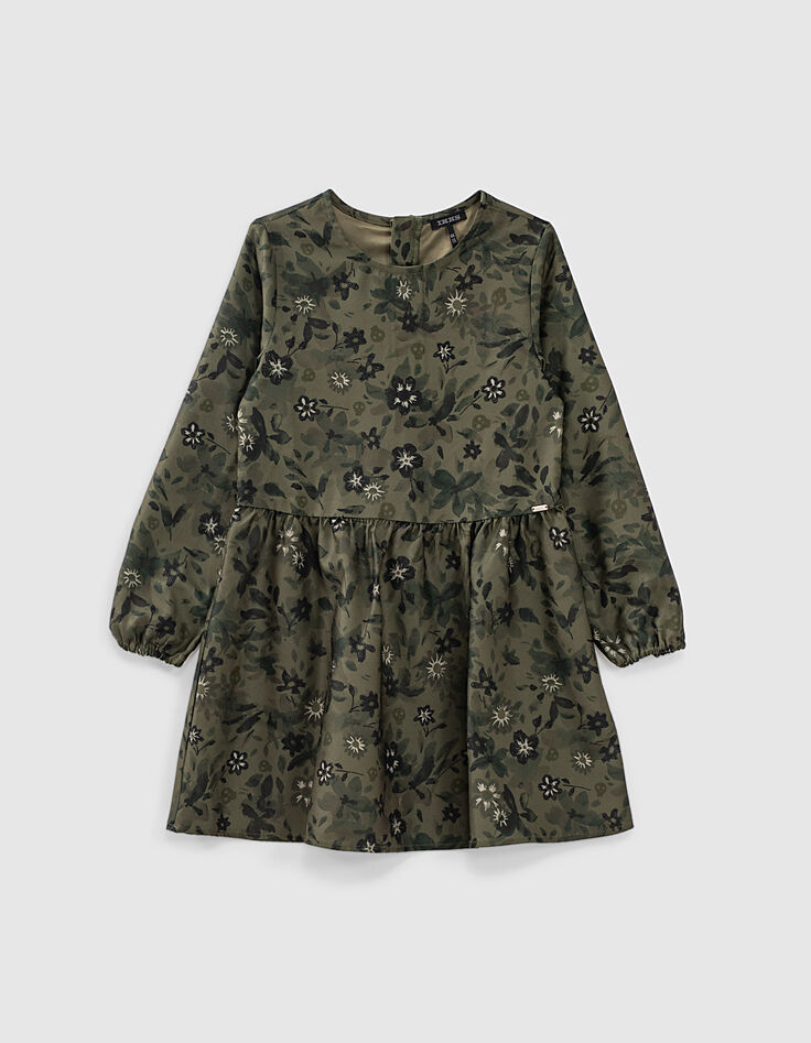 2-in-1 M&auml;dchenkleid mit Camouflageblumenprint und Sweatshirt-7