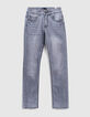 Light Grey Slim-Jungenjeans aus Recyclinggewebe -1