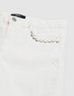 Jean slim blanc Powerstretch laçage poches Femme-8