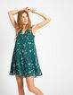 Grünes Print-Kleid mit Fleckenmuster I.Code-4