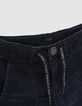 Ungebleichte Jungenjeansbermudas mit Kordelzug -5