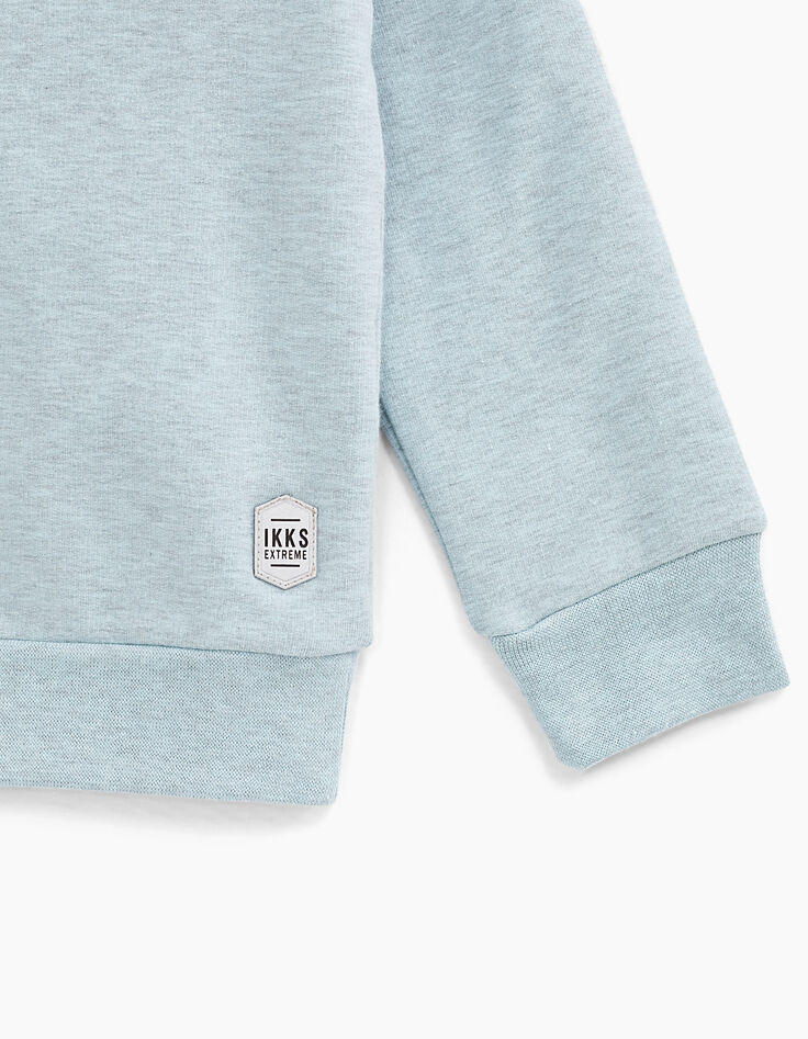 Boys’ ice blue sweatshirt with reflective 3D print-4 Boys’ ice blue sweatshirt with reflective 3D print-4