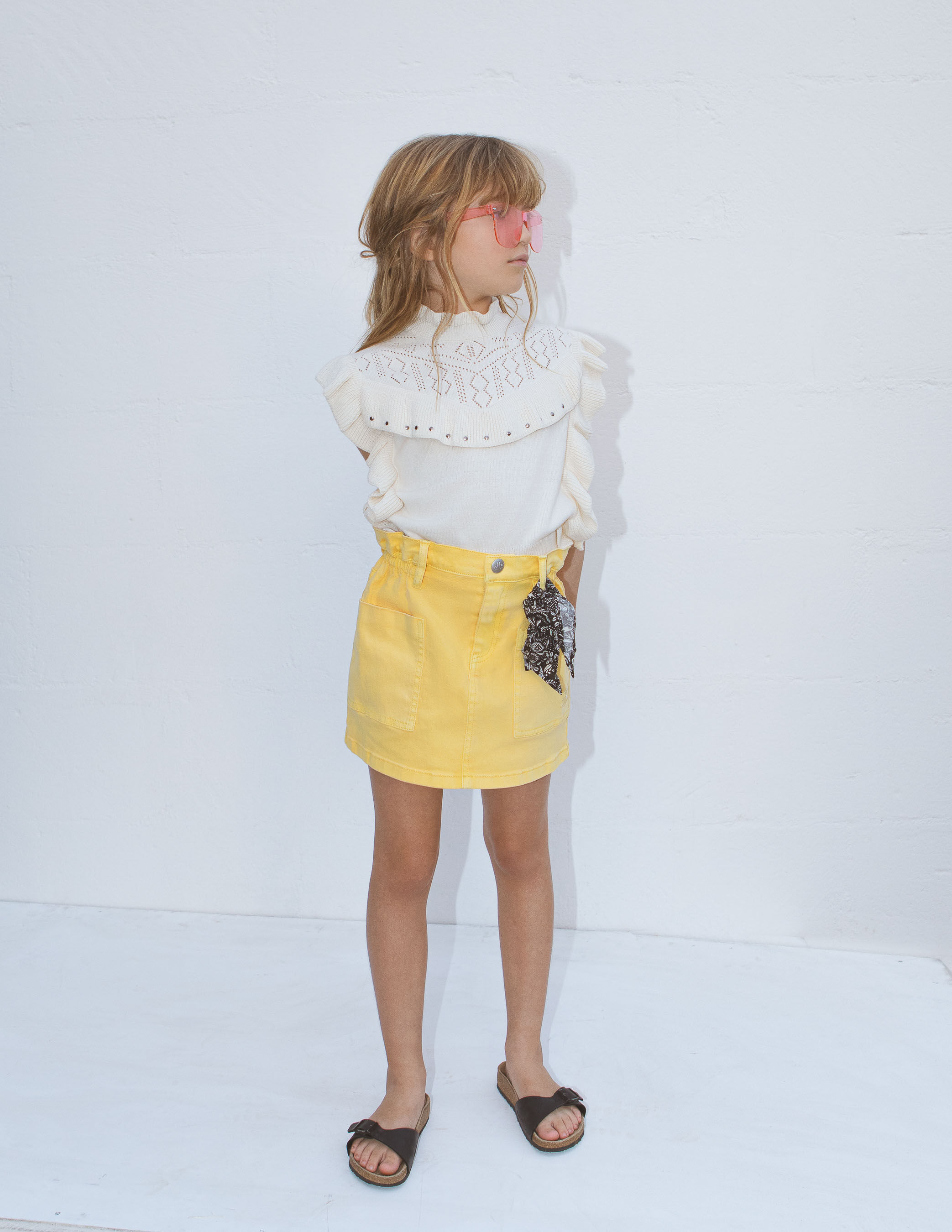Yellow denim skirt 7 little words cheap
